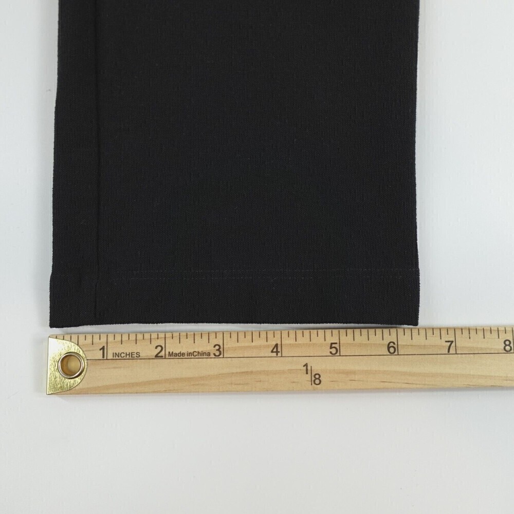 Eileen Fisher Washable Stretch Crepe Pants Womens Small Black Ankle Lagenlook - Picture 10 of 14